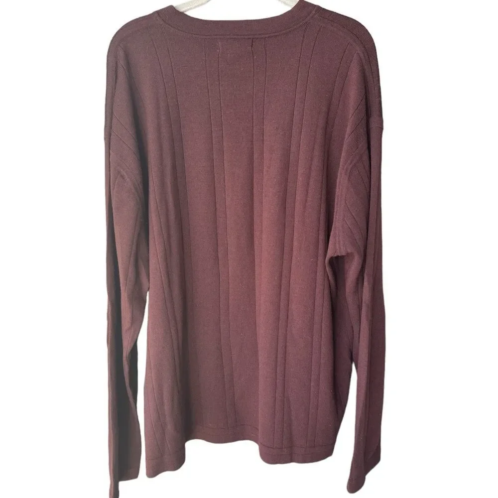 Banana Republic Men’s Sweater V Neck Maroon Size XXL